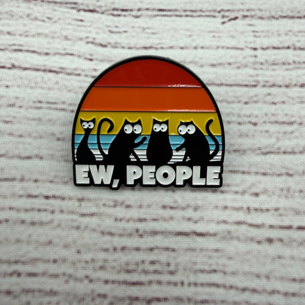 Retro Cat Enamel Pin